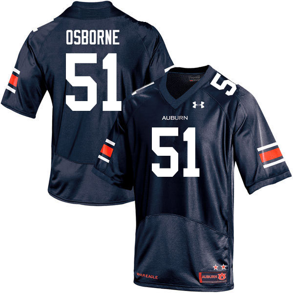 Men #51 Justin Osborne Auburn Tigers College Football Jerseys Sale-Navy - Click Image to Close